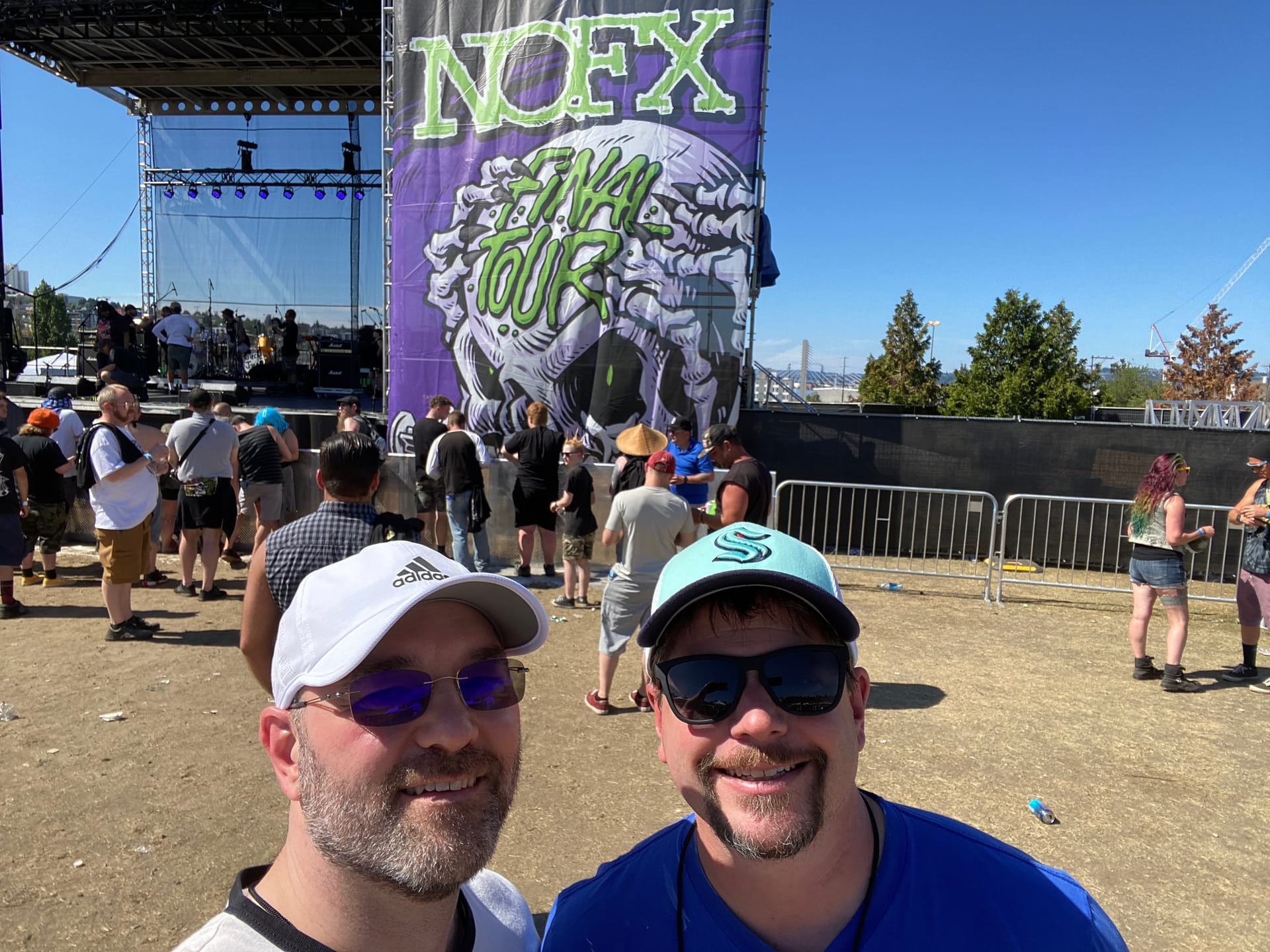 Patrick and Matt at NOFX concert